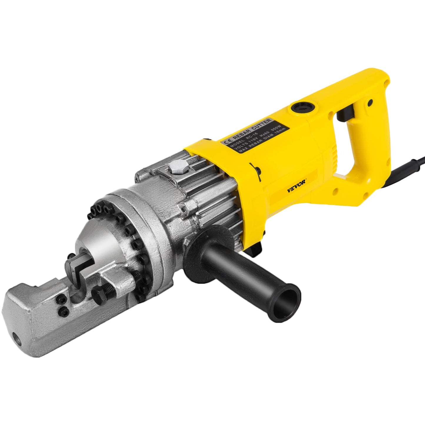 VEVOR Electric Rebar Cutter, 900W Portable Electric Hydraulic Rebar Cutter, Cutting up to 5/8 Inch #5 4-16mm Rebar within 3 Seconds,110V,with Easy to Carry Stainless Box