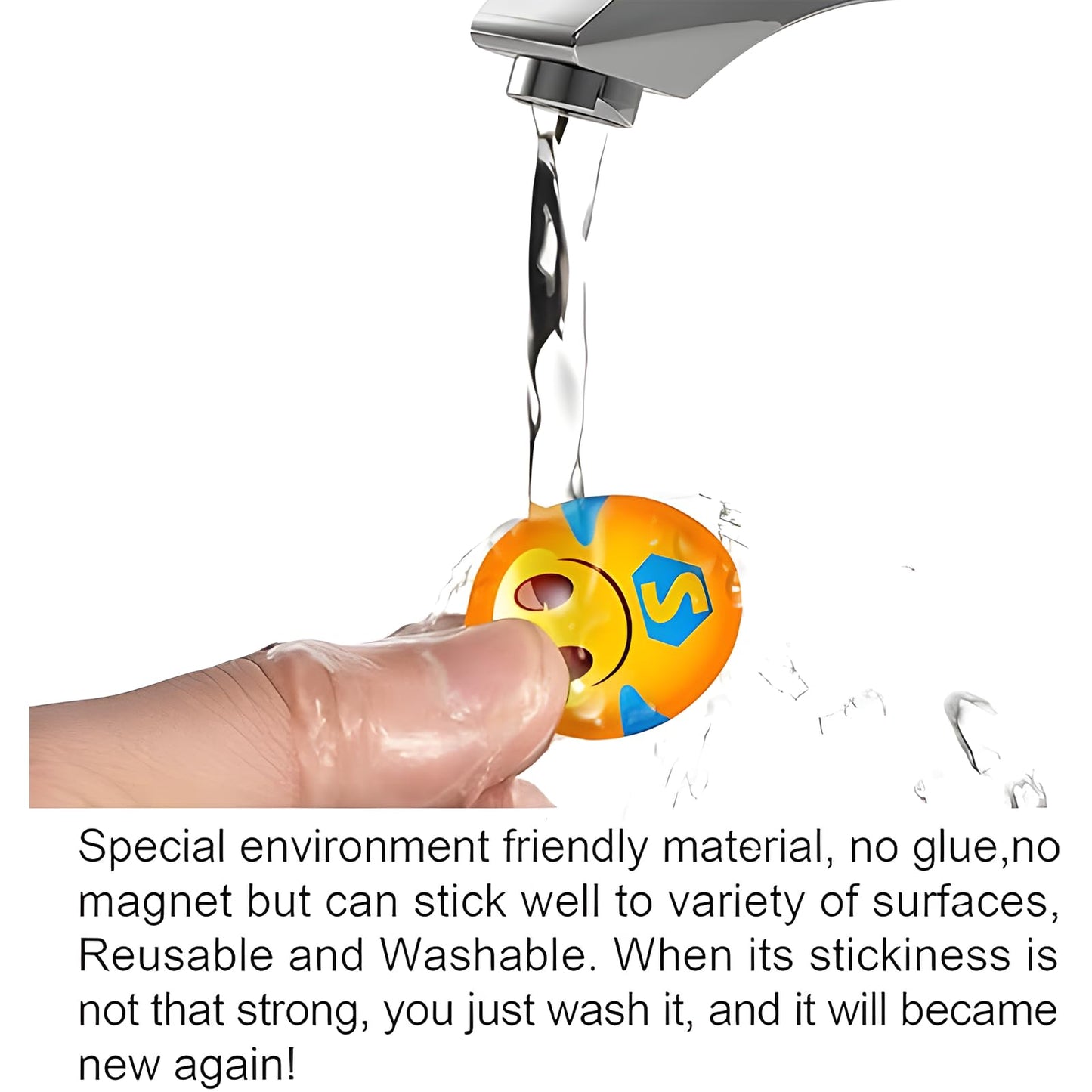 MORCART Resuable Emoji Stickers Funny Icons Decorative Drink Marker, 84pcs Party Gift for Kids Friends, Personalized Your Life, Removable & Washable