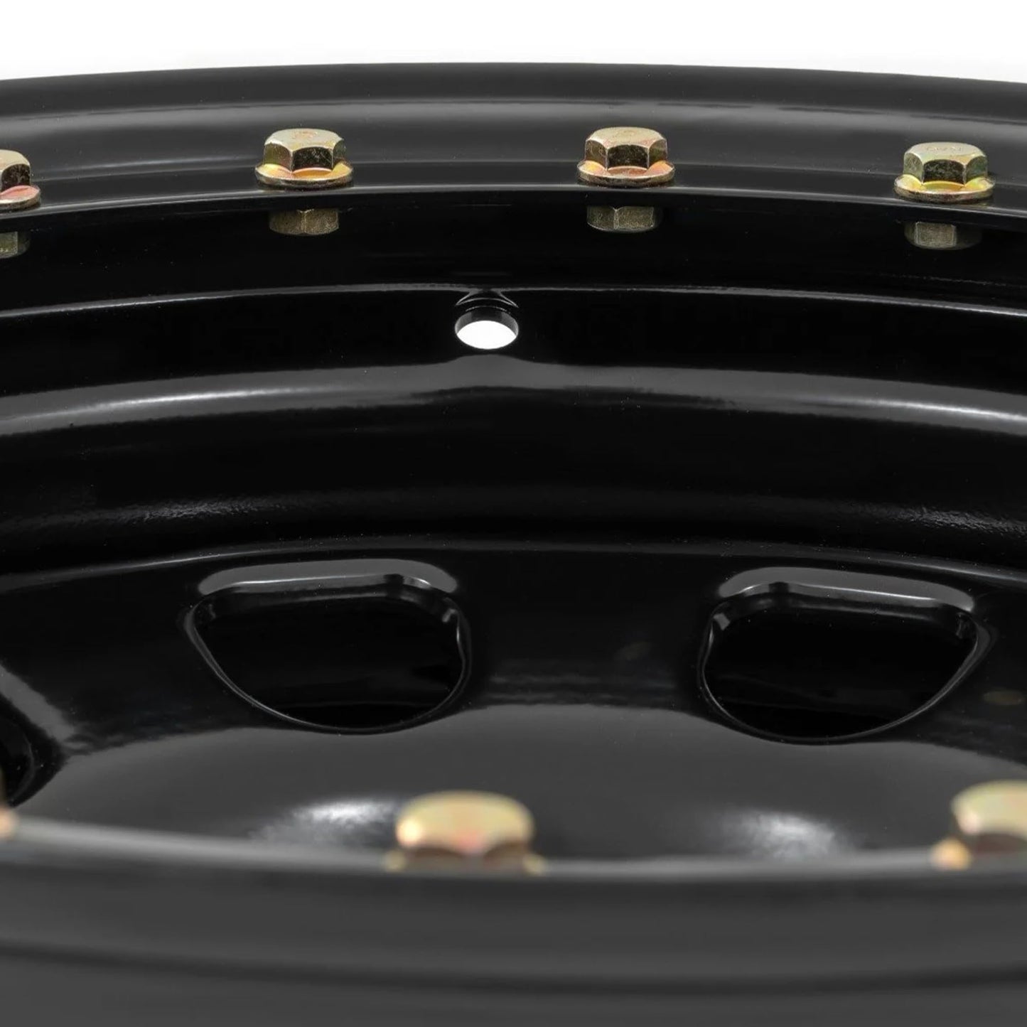 Rough Country 15x10 Black Steel Simulated Beadlock Wheel - 5x4.5, 39mm Offset, 3.30 Bore, Heavy-Duty Off-Road Rim for Trucks, Jeeps & SUVs