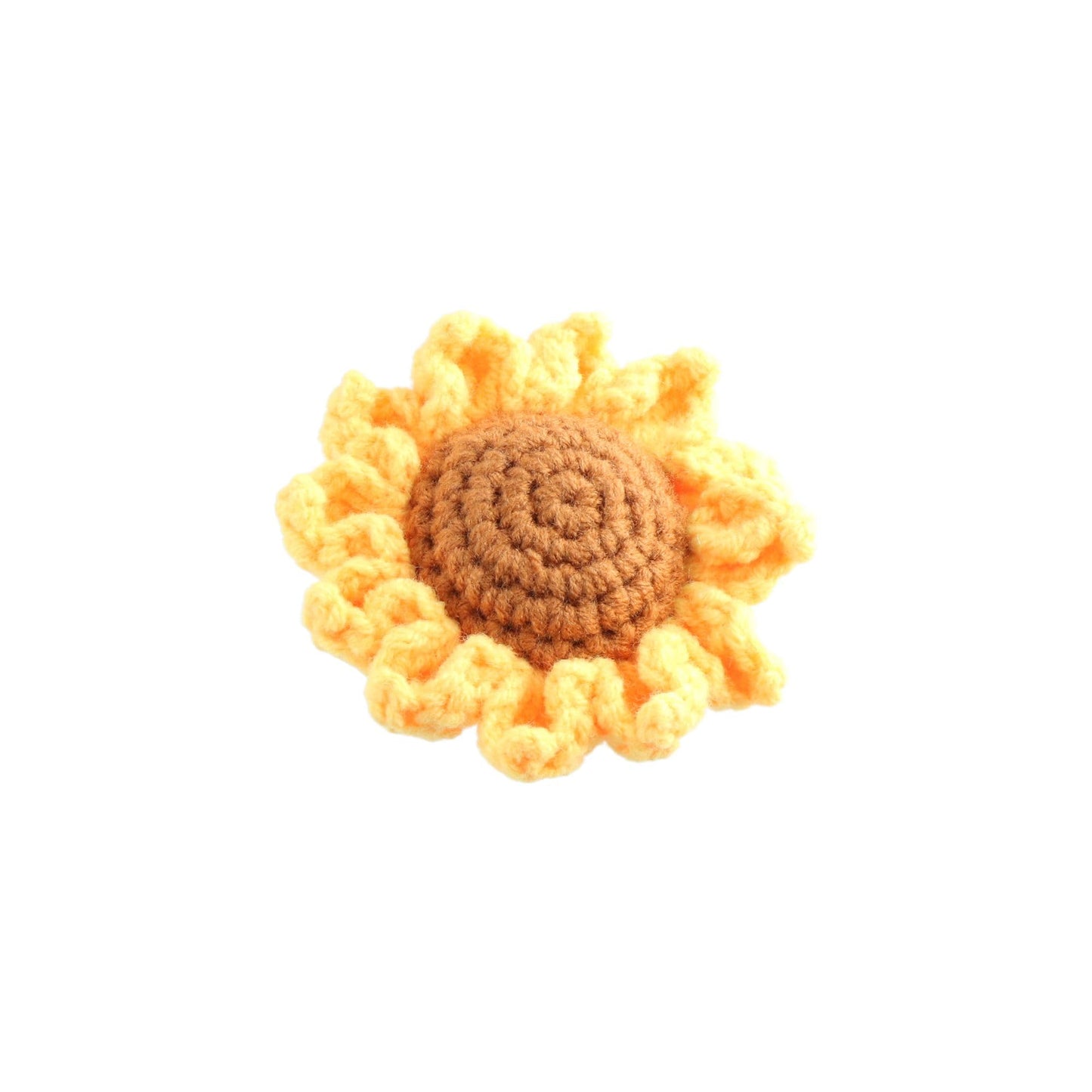 Leadigol Crochet Strawberry Sunflower DIY Craft Kit - Cotton Wool Handmade Strawberry Fruits Hanging Ornament - Unisex Kids All Seasons