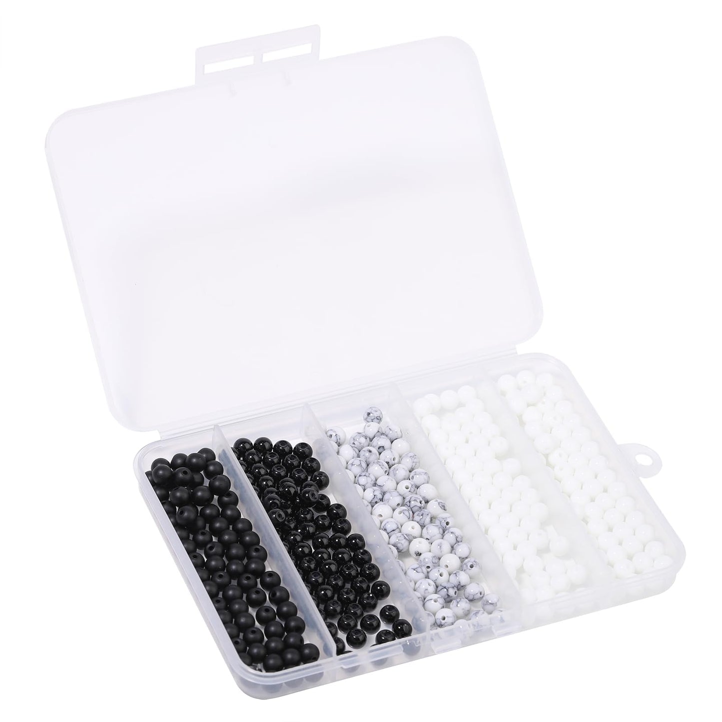 Songxi Stone Beads Bracelet Making Kit 300PCS, 6mm Loose Crystal Gemstone Beads for Bracelet Necklace Earring, DIY Crafts Beads for Jewelry Making for Couples Lovers Adults