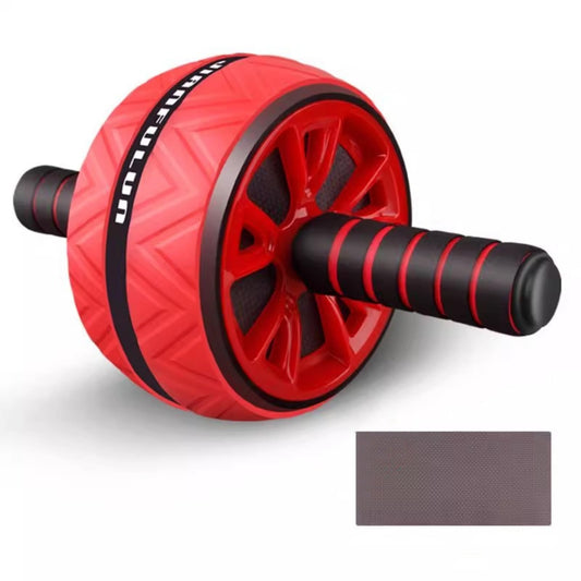 Ab Roller Wheel and Knee Mat, Abs Workout Equipment for Abdominal & Core Strength Training, Home Gym Fitness Exercise Wheels for Women Men, Abdominal Wheel (all red)