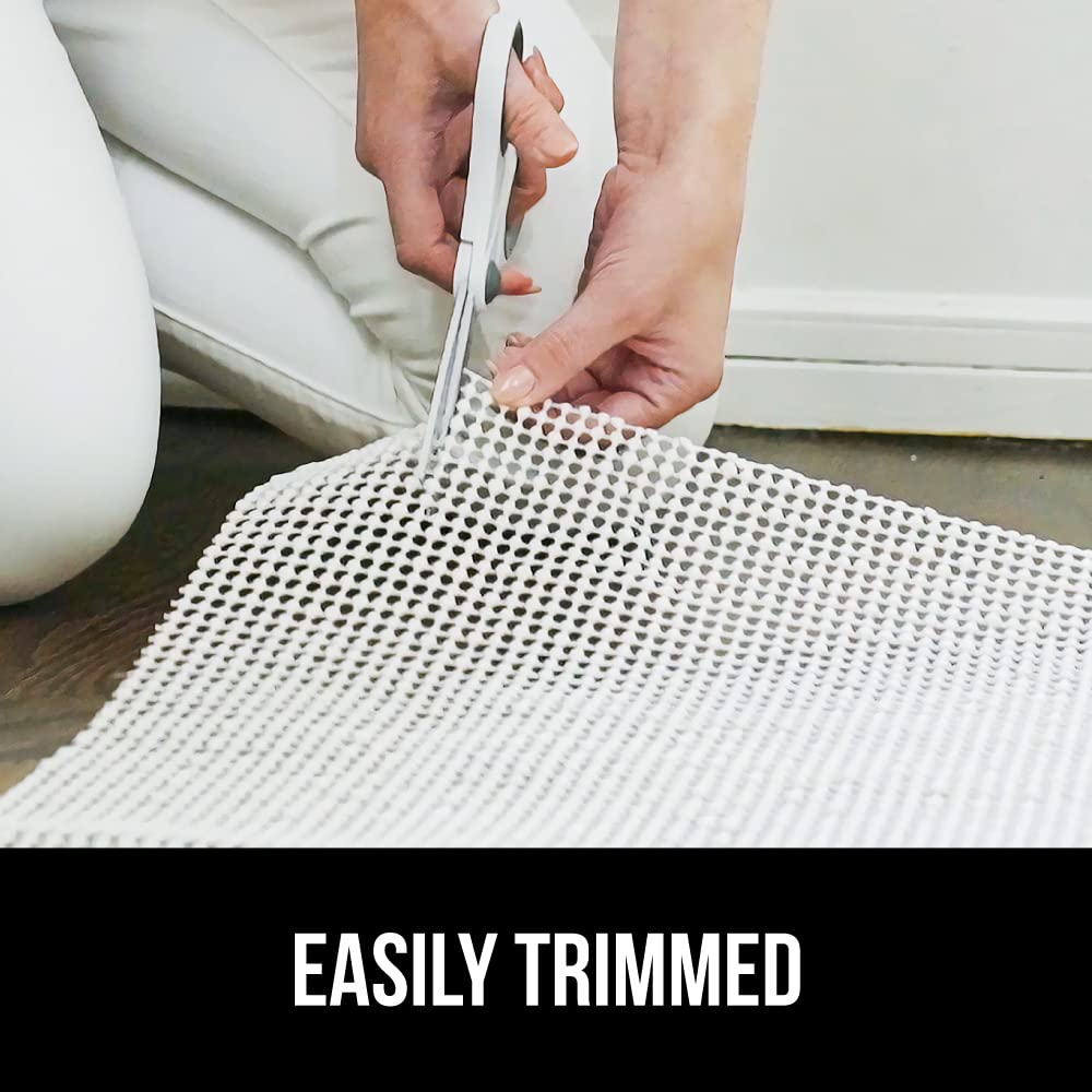 GORILLA GRIP Strong Rug Pad Gripper, US Designed, Grips Help Keep Area Rugs Safe and in Place, Slip and Skid Resistant Pads for Hard Floors, Under Carpet Mat Cushion and Hardwood Protection 2x3 FT