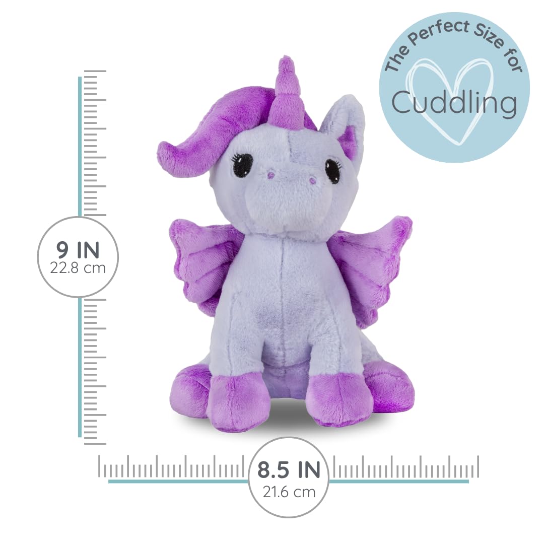 Dark Pegasus - Microwavable & Weighted Plush Stuffed Animal - Heated Plushie for Warmth - Cute, Soft, Cozy Toy for Adults & Children (Boys, Girls, & Toddlers) by Warm Pals