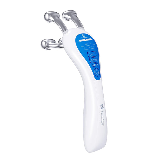 bt-Sculpt Microcurrent Facial Lifting, Sculpting, and Firming with Proprietary Kinesthetic Lifting for Home use. Includes Free complimentary Full Size Restyfluid