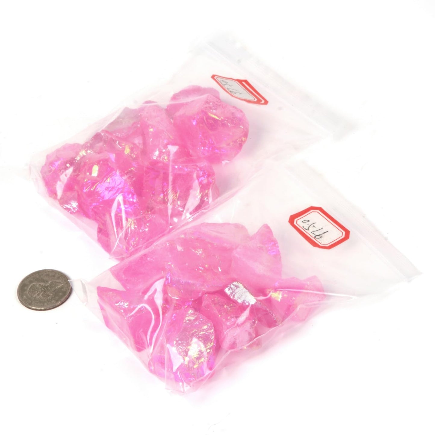 Justinstones 1/2LB Large Raw Rose Aura Quartz Natural Crystal Healing Stones Rock Collection