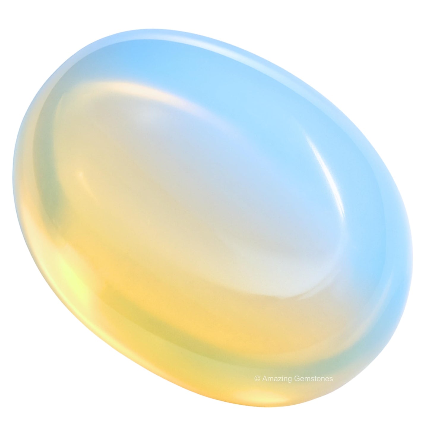 Amazing Gemstone Opalite Crystals and Healing Stones - Large Palm Stone Crystals Piedra - Crystal for Good Luck, Balanced Positive Energy, Meditation - Unique Stocking Stuffers Gifts for Women, Men