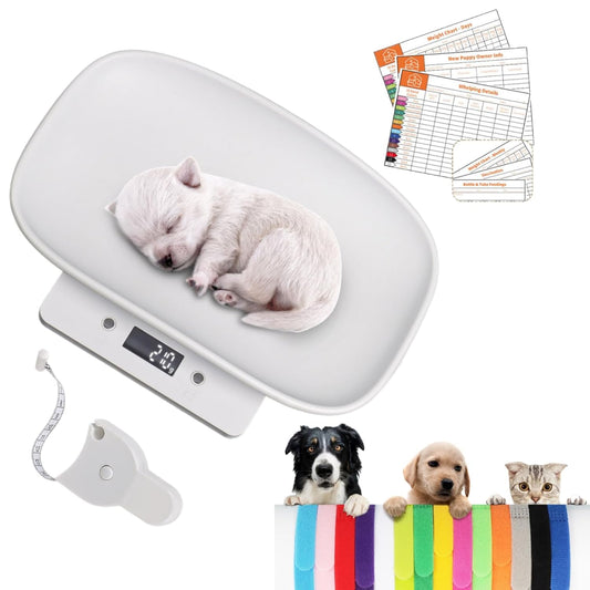 LYTDMSKY Digital Pet Scale, Puppy Scale for Weighing, Puppy Whelping Scale, Newborn Pet Weighing, Accurate Small Animal Scales for Kitten Hedgehog, Multi-Function LCD Scale,Max 33lb, 11.4 inch
