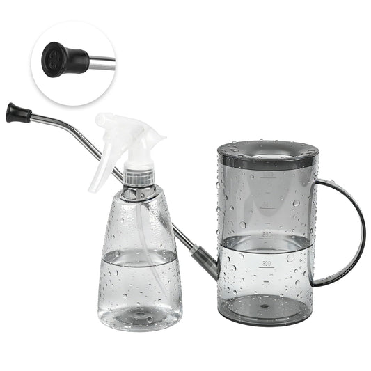 Watering Can for Indoor Plants, Small Watering Cans for House Plants, Succulents and Flowers, Long Spout, 1 Liter, with Bonus Plant Mister Spray Bottle for Plant Bonsai