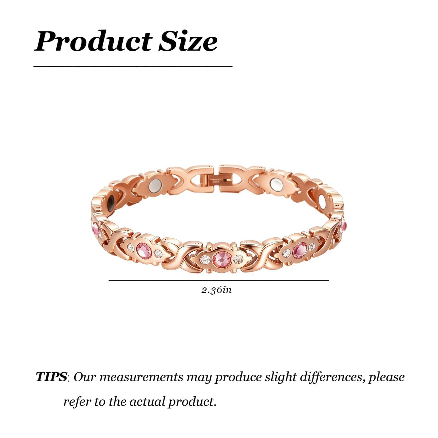 YANCHUN Copper Bracelet for Men Women Cuff Bangle Bracelet Birthday Jewelry Gifts for Boyfriend Husband
