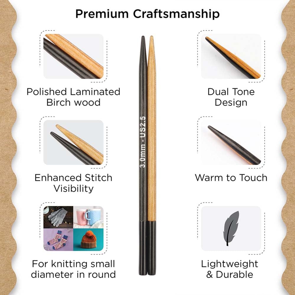 Knitter’s Pride Day & Nite Regal Interchangeable Needle Set 4"" (10cm) – 11 US Sizes (2.5 to 11)