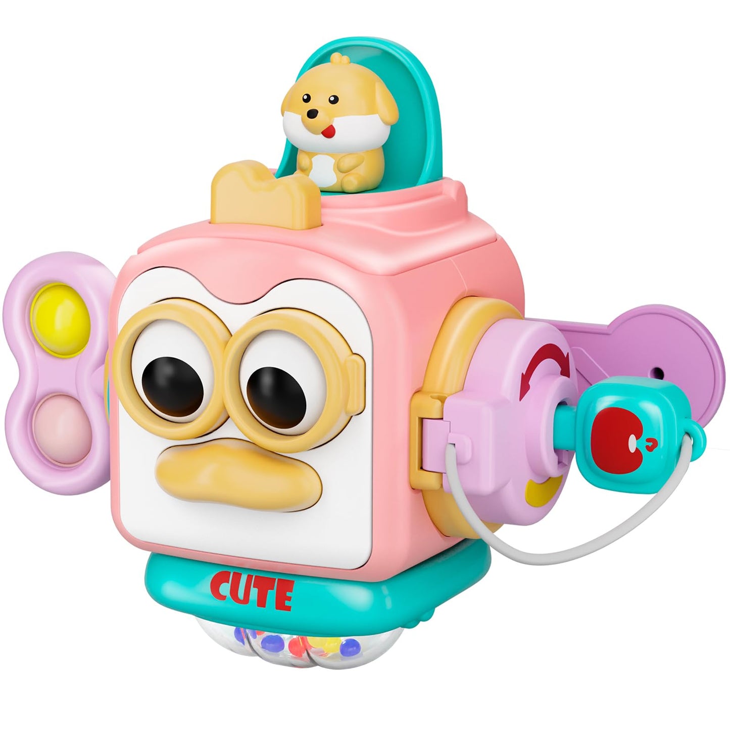 OSIMILY Toys for 1 Year Old Girl, Busy Cube Gift for 1 Year Old Girl,Sensory Toys for Toddlers 1-3,Fine Motor Skills Educational Toys,Birthday Gift for Baby Aged 6, 9, 10, 12, 18 Months