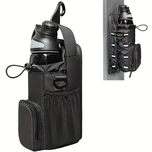 YMTengFei Magnetic Gym Bag with Water Bottle Holder & Phone Pockets & Shoulder Strap,Magnetic Bag Gym Accessories Organizer for Men Women,Crossbody Bag for Sports & Travel (Black)