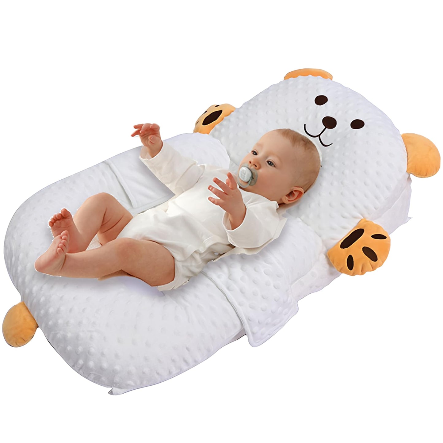 ZIXNEXKOO 2026 Baby Lounger for Newborn, Baby Lounger for Home and Travel, DIY Breathable Soft Cotton Infant Lounger, Newborn Babies Essentials Gifts