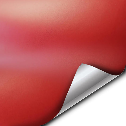 VViViD Satin Matte Red Vinyl Wrap Roll with Air Release Technology (100ft x 5ft (Bulk Wrap Kit))