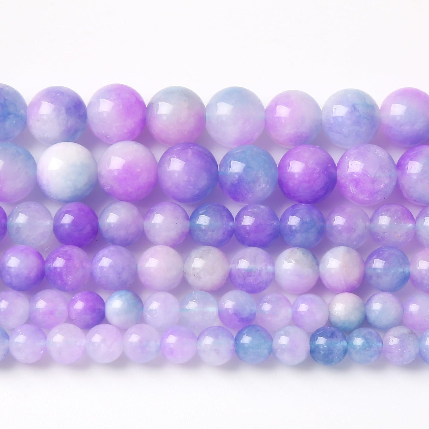8MM 45PCS Natural Stone Dream Chalcedony Beads for Jewelry Making DIY Bracelet