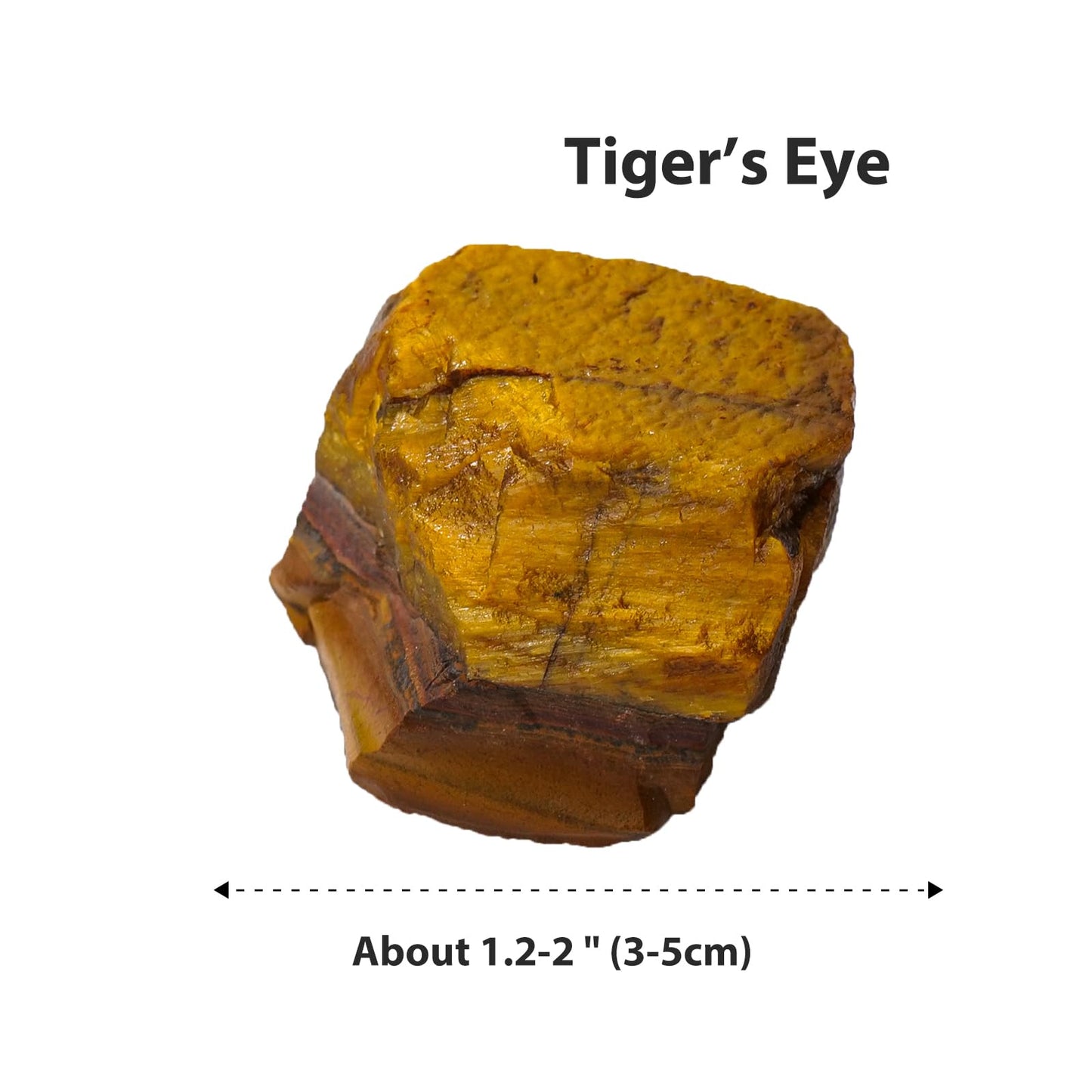 Apengshi Tiger's Eye Raw Crystals 2PCS Natural Rough Rocks Healing Crystal and Stones DIY Raw Stones Meditation Fountain Garden Home Decor