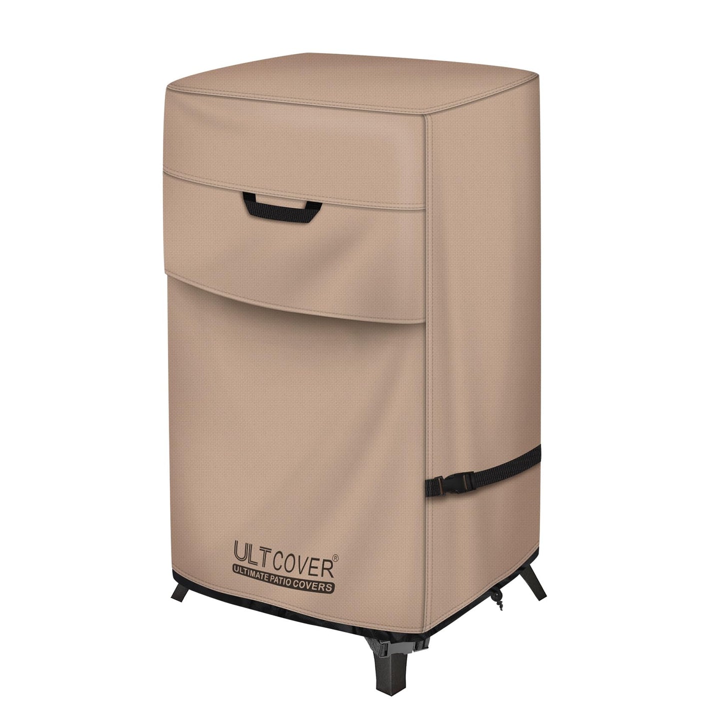 ULTCOVER Waterproof Vertical Electric Smoker Cover 30 inch for Most Square Gas Propane BBQ Smokers Size Upto 19W x 17D x 35H inch