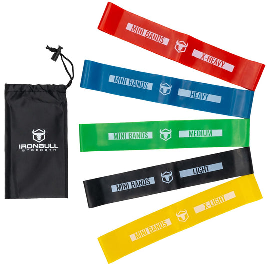 Resistance Bands for Working Out (Set of 5) – Elastic Bands for Exercise & Physical Therapy – Loop Resistance Bands for Glutes, Home Workouts, Yoga, Pilates, Stretching & Legs (Latex, Colored)