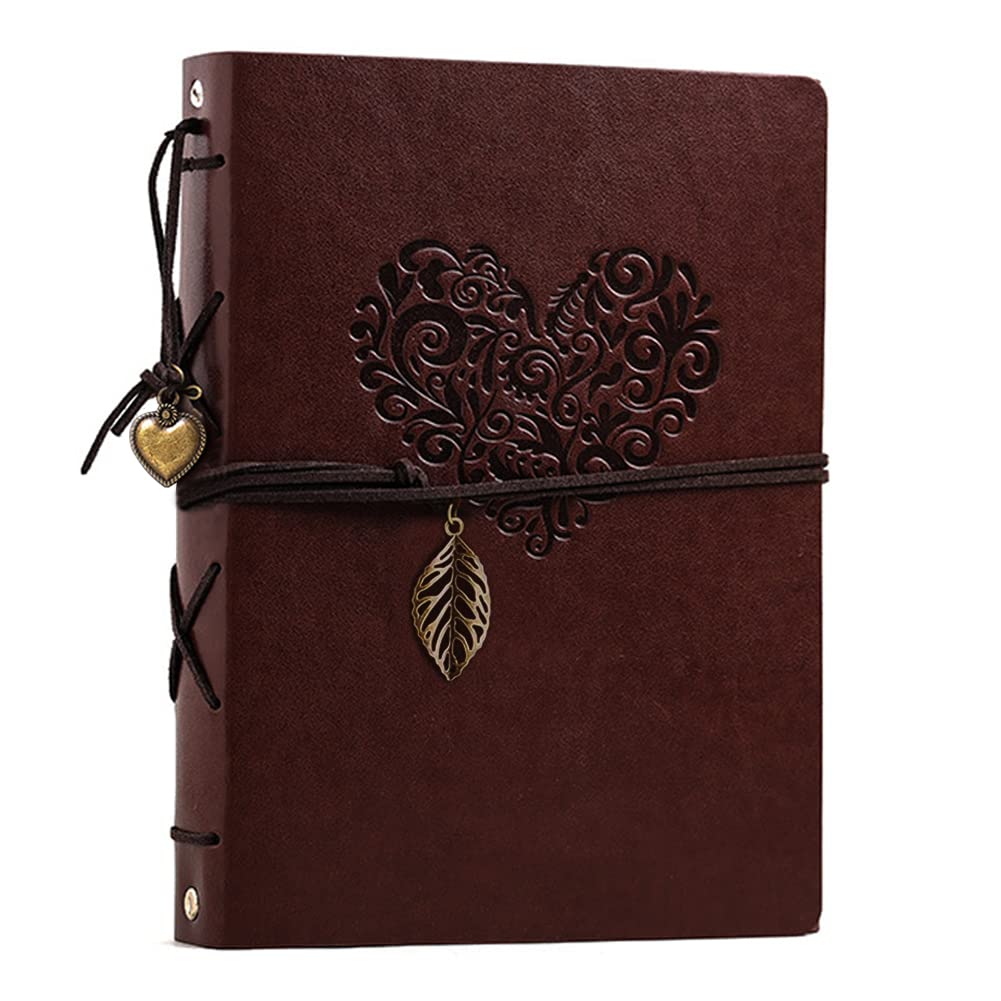 Photo Album 4x6 160 Photos, Leather Photo Albums with Writing Space With 30 Writing Paper, Travel Family Wedding Kids Graduation Ultrasound Baby Picture Album Scrapbook Photo Album