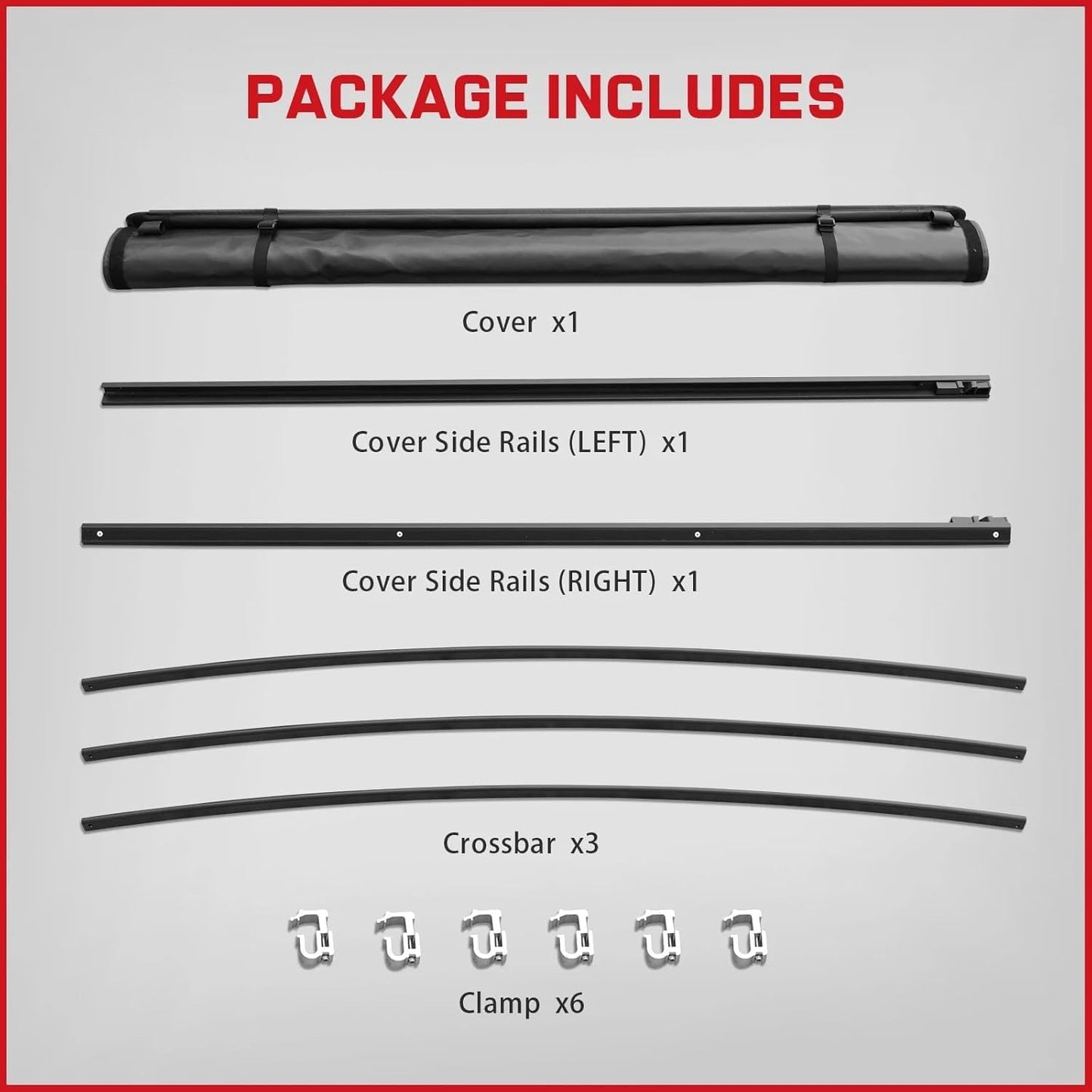 RHOBRA Soft Roll-up Truck Bed Tonneau Cover Compatible with 2007-2026 Toyota Tundra with 5.5ft Bed, 26.5oz Vinyl Soft Truck Bed Cover, Weather Resistant Bed Cover