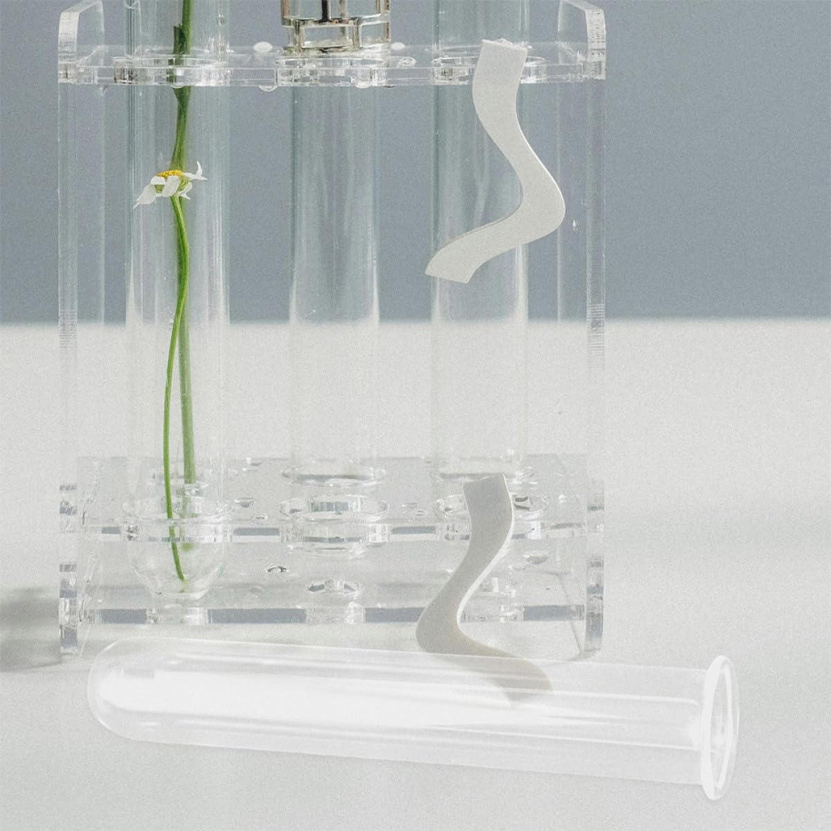TOYANDONA 4pcs Glass Test Tube Vase Hydroponic Plant Holder Small Glass Propagation Tubes for Desktop Terrarium Decoration Home Garden