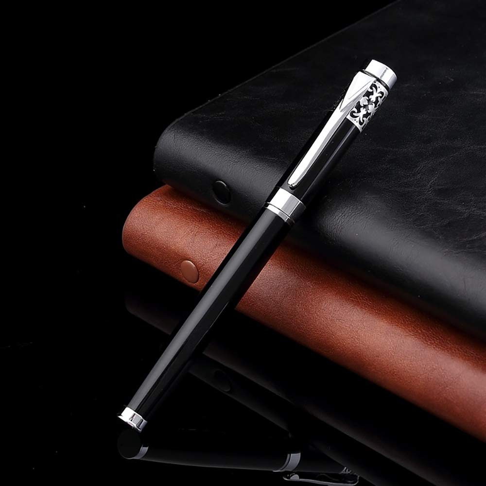 iMeaniy Nice Pen in Gift Box Fancy Ballpoint Pen Writing set for Signature Executive Journal,Luxury Pen for Graduation Birthday Gifts,Black Gel Ink 0.7mm refills