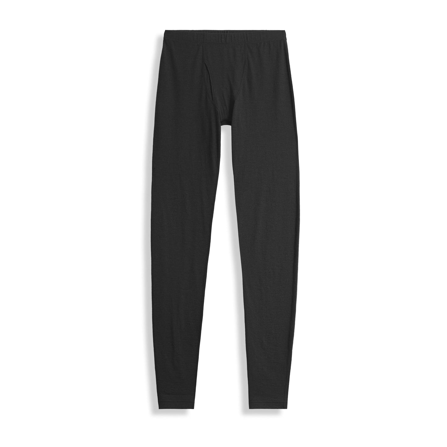 IBEX Woolies Pro Tech Merino Wool Base Layer Thermal Pants for Men | Lightweight & Moisture Wicking Long Johns Bottoms Ideal for Hiking, Travel & Winter Layering | Black (M)