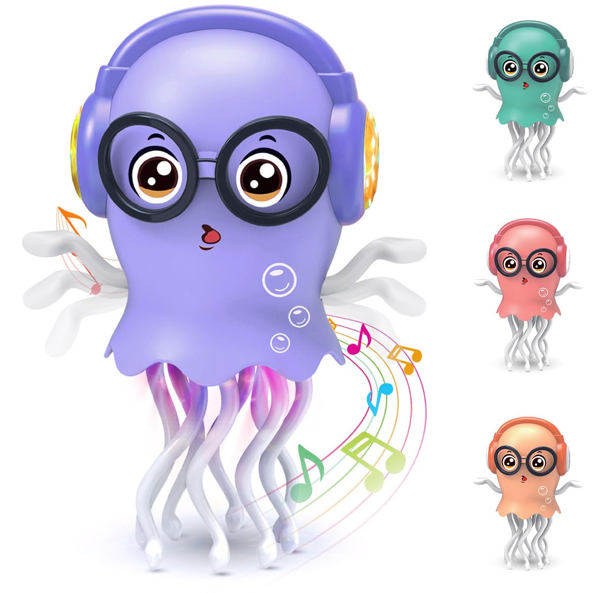 Zonopy Baby Toy Jellydancer, Crawling Jellydancer Tummy Time Toy Kids Fidget Toy for Girls 3-6 Boys 6-12,Magic Dancing Loud Music Crawling Toys for 3 4 5 6 7 8 Year Old Children Birthday Gifts