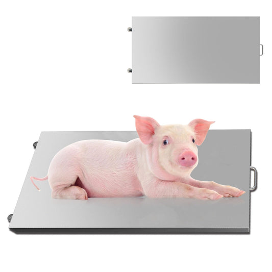 Livestock Animal Scale Vet Scale Farm Animal Scales Suitable for Weighing Large Sized Animals,Including Dog, Lambs, Goats, Pigs, Sheep, Pigs, hogs, Donkey, Calf,etc. 1000lbs Capacity (44" x 22")