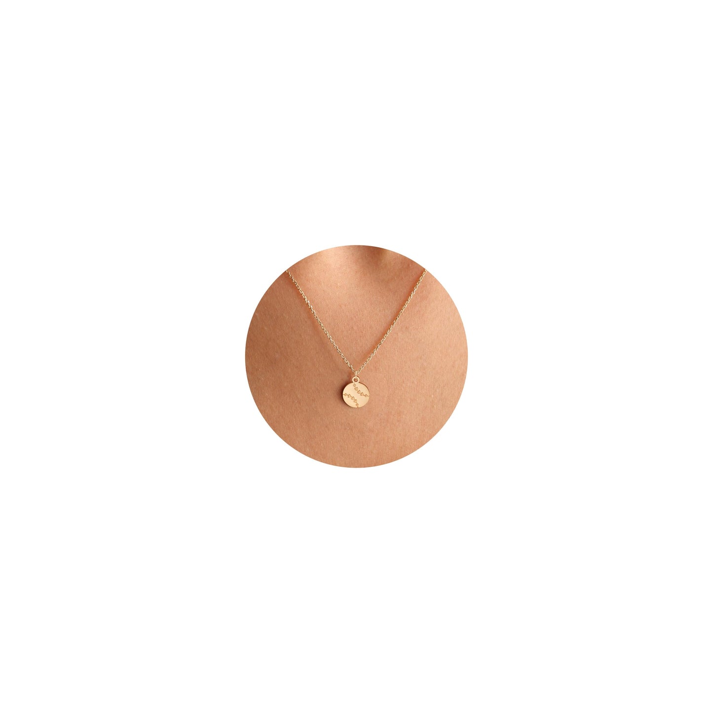 GUOKE Baseball Necklace for Women - Gold Baseball Necklace 14K Gold Plated Dainty Gold Necklace Jewelry for Women