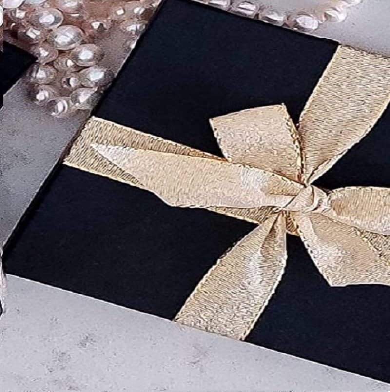 RJ Displays Jewelry Gift Boxes – 6 Pack Matte Black Cotton-Filled Cardboard Box for Necklace, Bracelet, Earring,Ornament Gifts,Jewelry Boxes with Lids, Bulk Gift Packaging – 7 1/8" x 5 1/8" x 1 1/8"