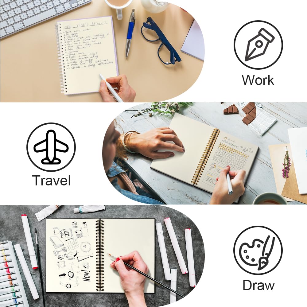 Msticey Good Luck At Your New Job 160 Blank Pages Hardcover Spiral Notebook, Going Away Gift for Colleague Coworker, Funny Coworker Leaving Gift, Goodbye Journal Gift, Farewell Gift for Coworker