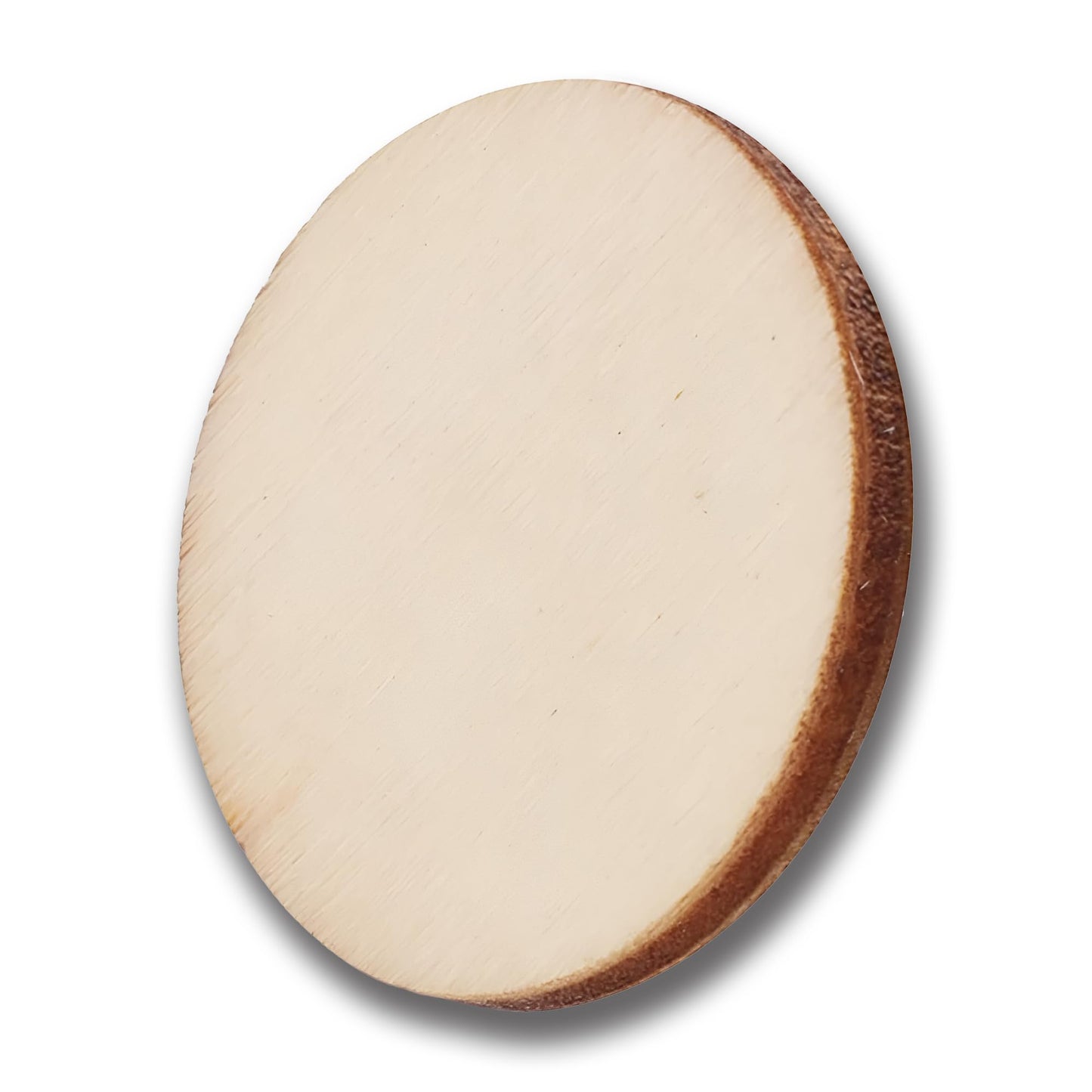 100 Pcs Unfinished Wood Circle 2 inch Wood Disc 0.1'' Thickness Round Slices Wood Blanks Wooden Cutout Natural Slices Ideal for Crafting Writing DIY Project Ornament Painting Art Home Decoration