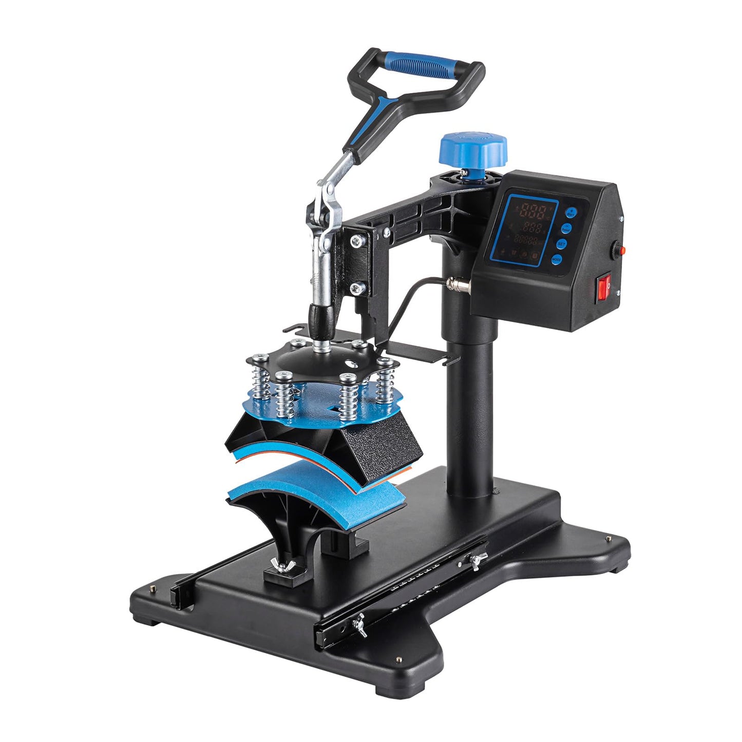 Leomru 5 in 1 Heat Press Machine, Sublimation Heat Press 12x15 inch Industrial T Shirt Pressing Machine, 360-Degree Swing Away Heat Transfer Machine Multifunction Combo for T-Shirt Mugs at Cap