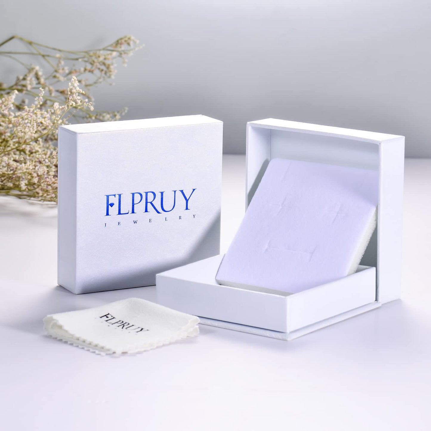 Flpruy Lily Necklace 925 Sterling Silver May Birth Flower Pendant Necklace Birth Month Flower Pendant Cross Necklace Birthday Jewelry Gifts for Women Her Mom
