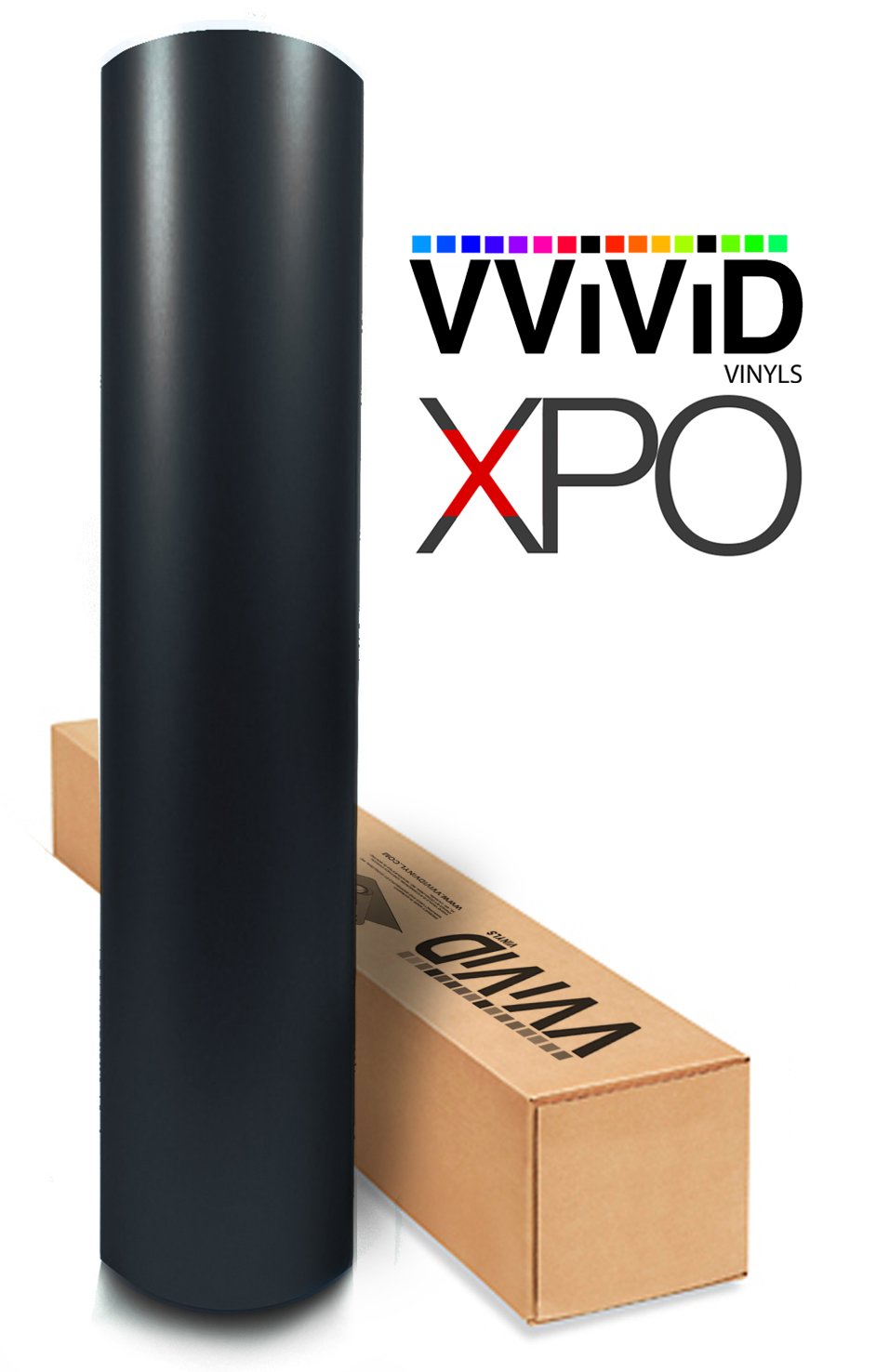 Black Matte Car Wrap Vinyl Roll with Air Release 3MIL-VViViD8 (75FT X 5FT (Bulk Wrap kit))