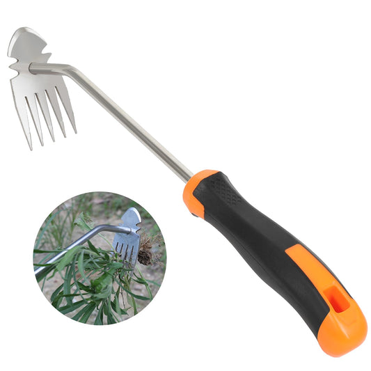 Carrie Rowe Weed Remover Tool,New Durable Garden Weed Tool,Gardening Weeding Tools,Portable Garden Weeding Tool for Vegetable Gardening Backyard Farm Planting & Weeding (Rubber Handle)