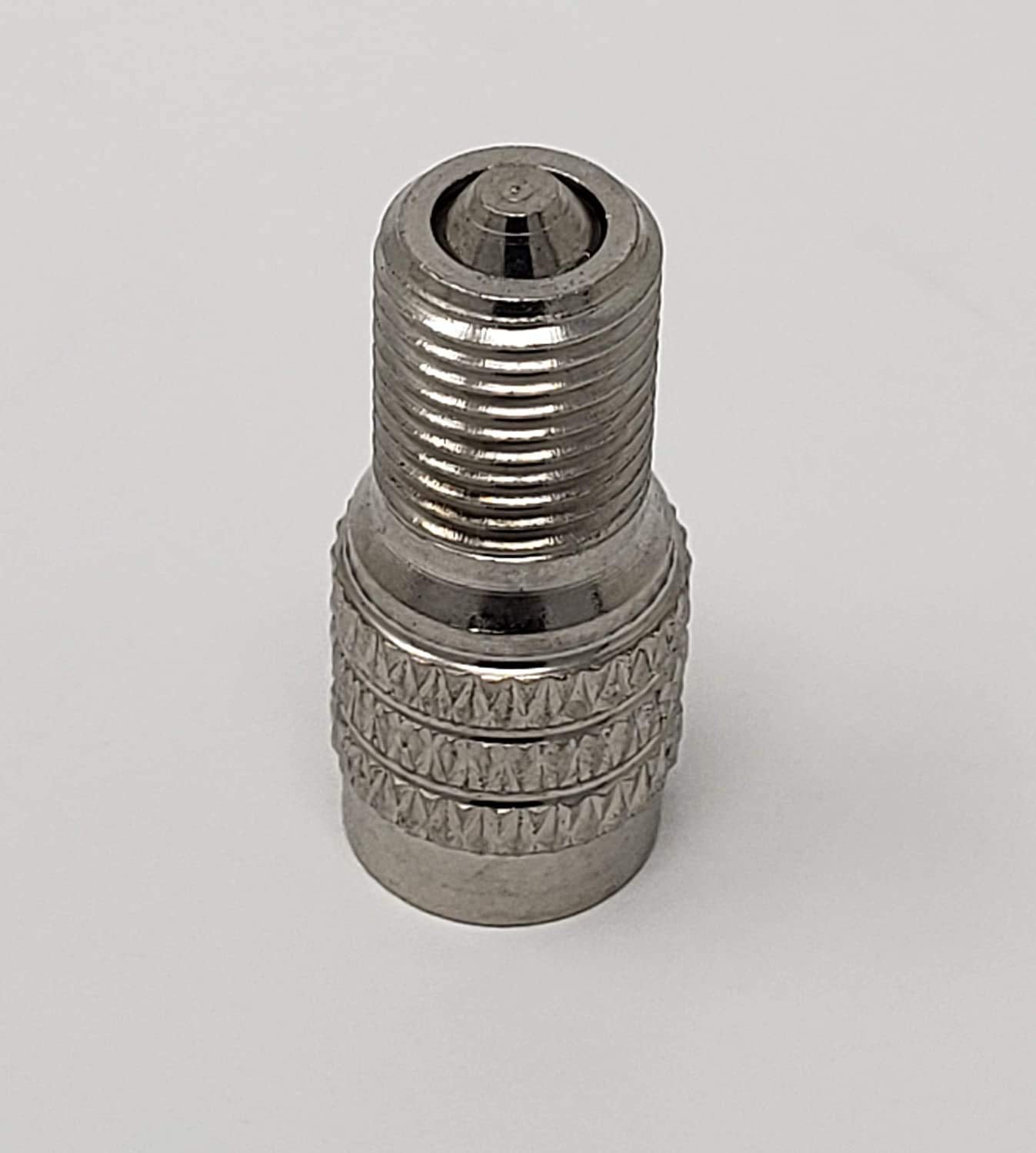 (Pack of 12) Muzzys Double Seal Flow Through Valve Stem Extension Tire Caps Inflate Thru for High Pressure Truck Car RV Semi Tires INFLATE Tires and Check Pressure Without Removing The CAPS! V2B DS-1
