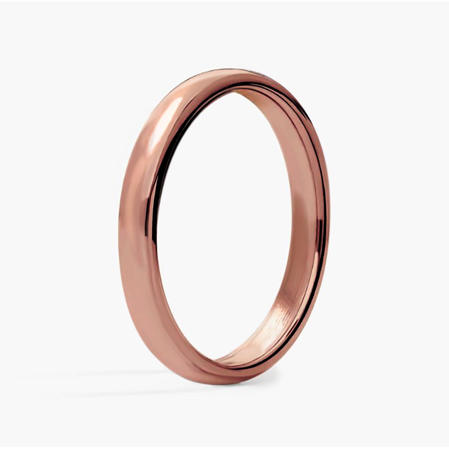 IVY & BAUBLE Pure Uncoated 3mm Copper Ring for Men & Women – Raw Authentic Solid Copper Band – Crafted in USA – Lab-Tested & Wellness Jewelry, Sizes 10
