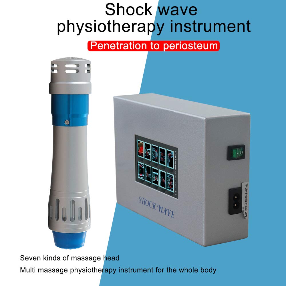 Extracorporeal Shock Wave Therapy Machine, Non-Invasive Pain Relief Focused Shockwave Therapy for Athletes Injuries,Back, Elbows, Portable Shockwave Therapy Device Deep Tissue Massage Massager