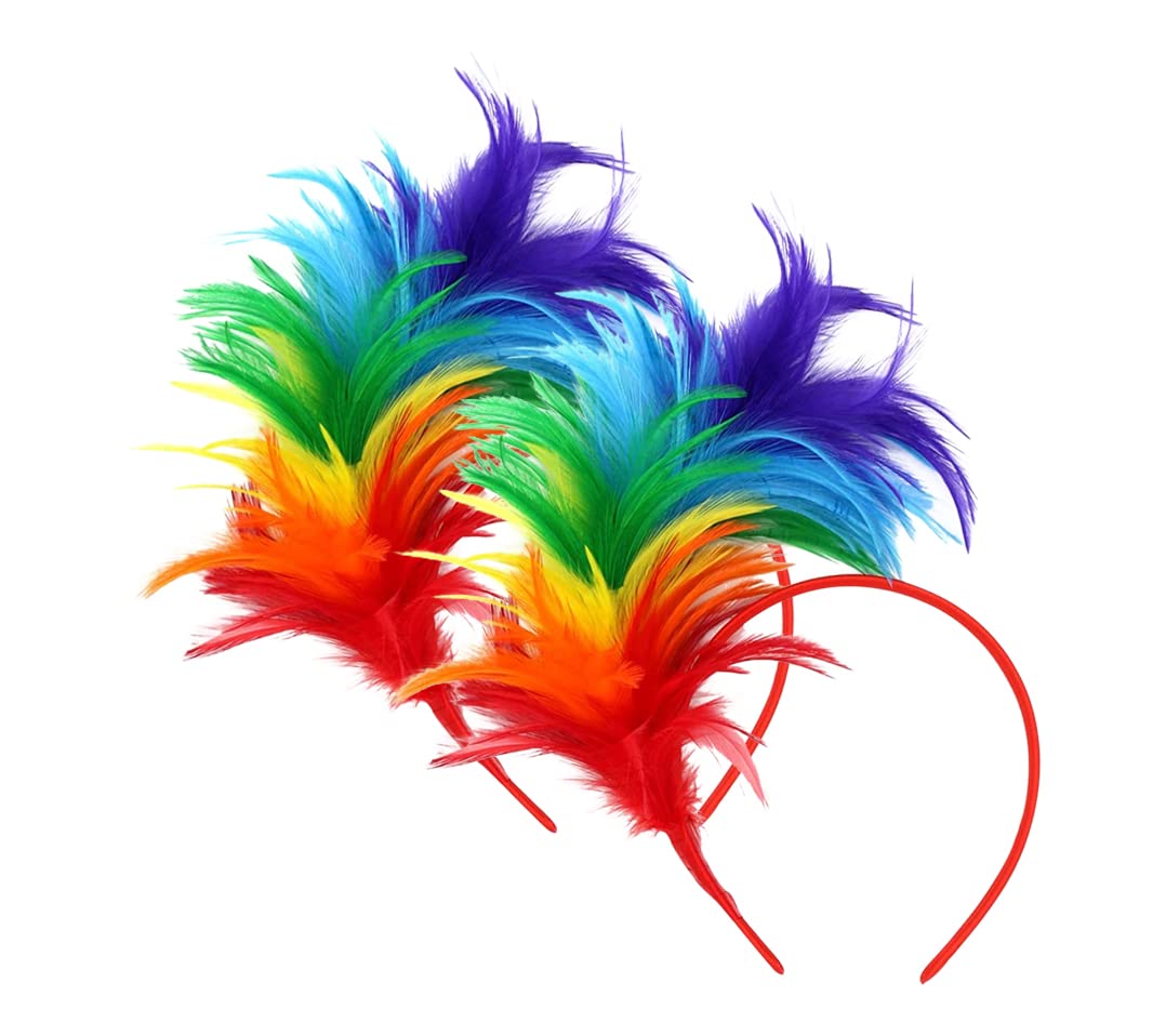 SunnyPro Feather Fascinator Headbands 1920's Women's 20s 50s Hat Tea Party Cocktail Wedding Headpiece for Women