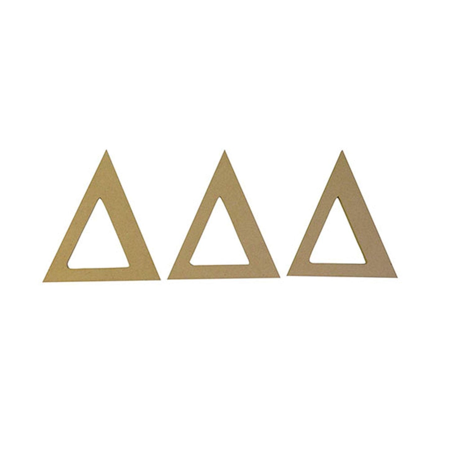 Desert Cactus Delta Delta Delta Wooden Letter Set - 7.5 inch Unfinished MDF Wood Tri Delta, Tri Delt Sorority Greek Letters for DIY Arts and Crafts