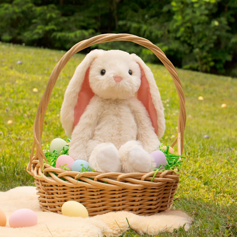 Vermont Teddy Bear Ivory Easter Bunny Stuffed Animal | 15 Inch Soft Plushies and Bunny Toys | Emotional Support Plush for Kids and Adults | Cuddly Buddy Collection Plushie for Snuggling