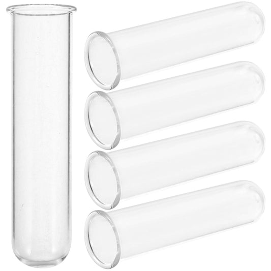 FRCOLOR 5pcs Glass Test Tube Propagation Station Plant Starter Tubes Hydroponic Vase for Small Terrarium Plants Home Décor 2.5x3x11cm