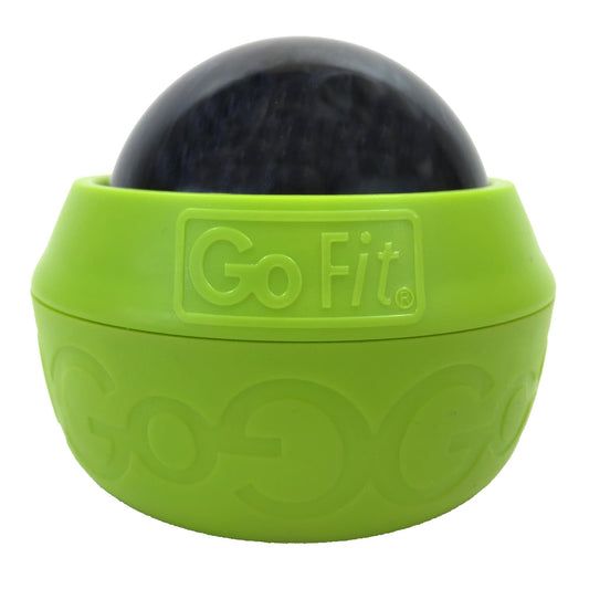 GoFit GoBall Trigger Point Massage Ball, 3.25 Inch Firm Therapy Ball for Muscle Tension Relief, Self-Massage Tool for Back, Shoulders, Legs and Glutes, Portable Deep Tissue Roller Ball
