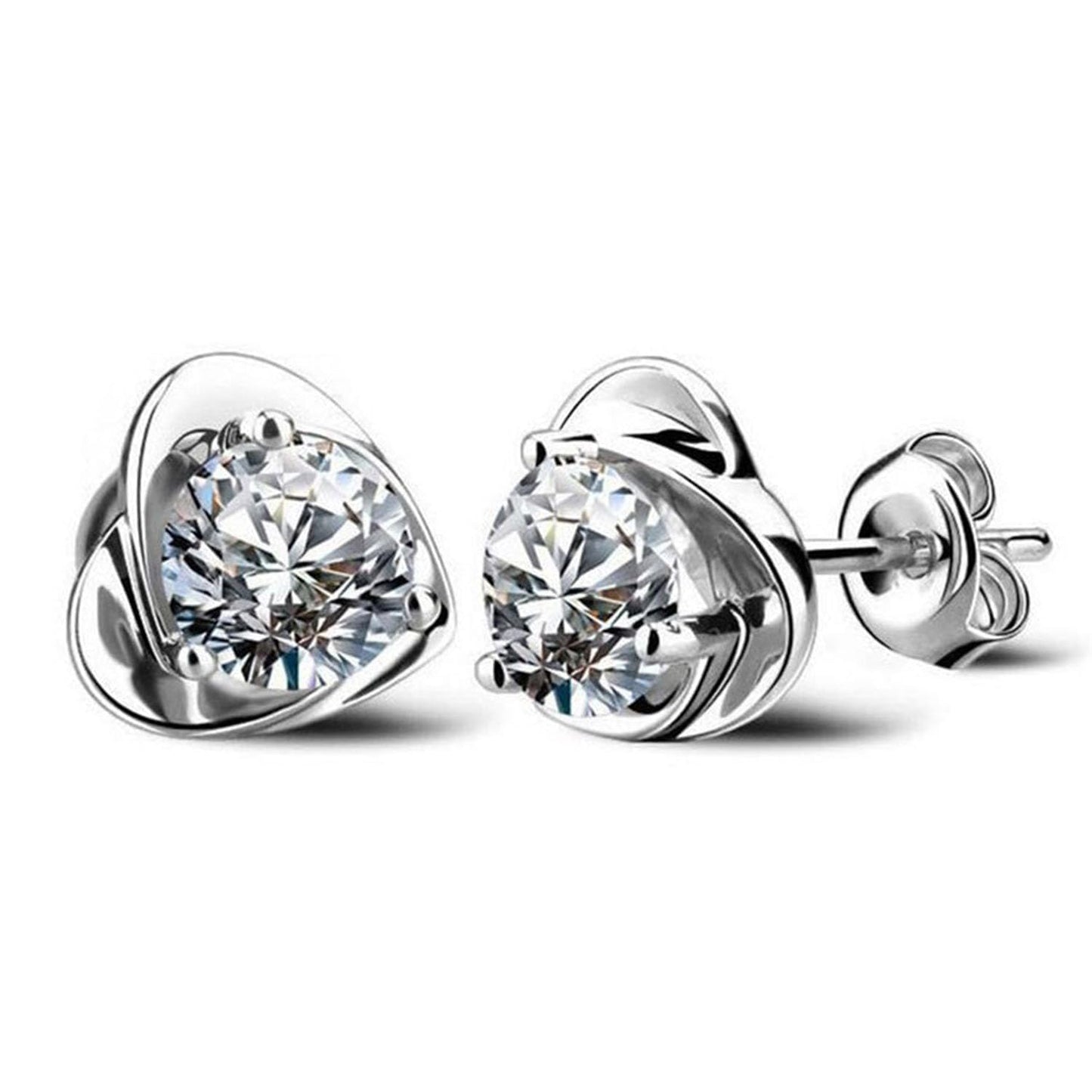 Lymphvity Earrings for Women Lymphatic Germanium Earrings Lymphatic Drainage Earrings Histone Lymphvity Acupuncture Therapy Earrings Lymph Cubic Zirconia Hoop Earrings Jewelry for Women (Clear)