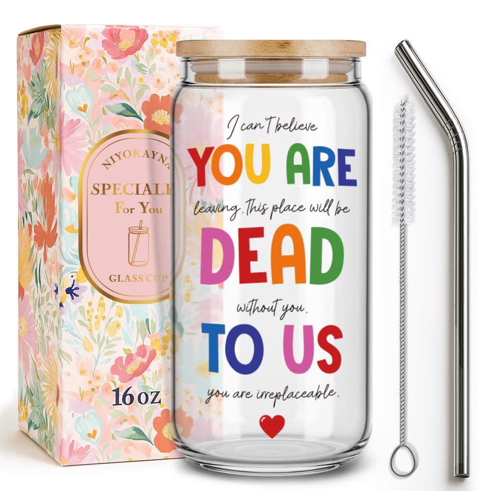 Niyorayna Funny Coworker Farewell Gifts for Women,Gifts for Coworker Leaving,Going Away, Goodbye, New Job Presents for Friends,Bestie,Boss,Coworker,Collegue, You Are Dead to Us Mug-40