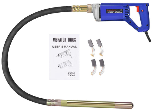 Seeutek Handheld Concrete Vibrating Tool, 1500W Electric Concrete Vibrator with 13000VPM for Portable Concrete Tools, 6.6FT