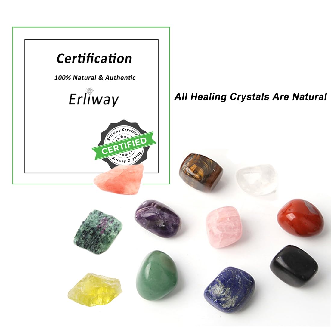 Erliway 1.25-2" Plum Blossom Tourmaline Raw Crystals, Natural Rough Plum Blossom Tourmaline Stone, Healing Stones for Fountain Rock, Home Decor Meditation Energy Balancing Wire Wrapping Reiki